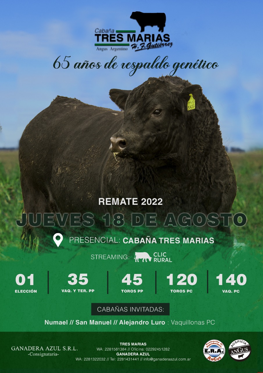 Aviso Remate Tres Marias